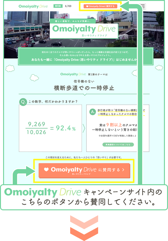 Omoiyalty Driveキャンペーンサイト